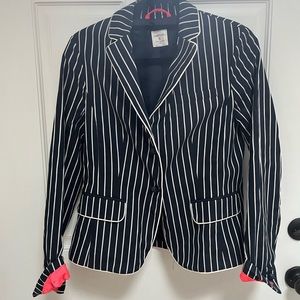 Gap striped academy blazer size 6 navy
